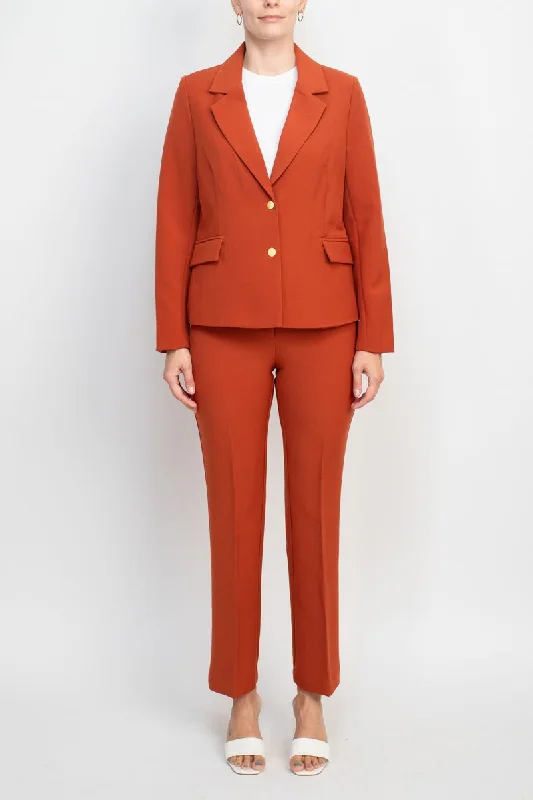 women's coats for fashion-conscious professionalsNanette Lepore  Formal Twill Jacket Bi Stretch Straight Pant Suit